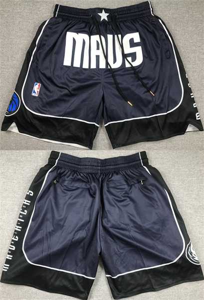 Mens Dallas Mavericks Navy Shorts->nba shorts->NBA Jersey